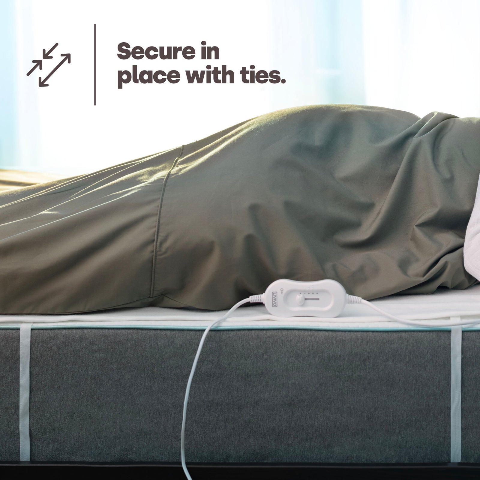 Livivo King Size Dual Control Electric Under Blanket With 3 Temperature Levels