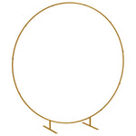 Wedding Arch Round Backdrop Stand For Birthday Party | 222cm | Gold