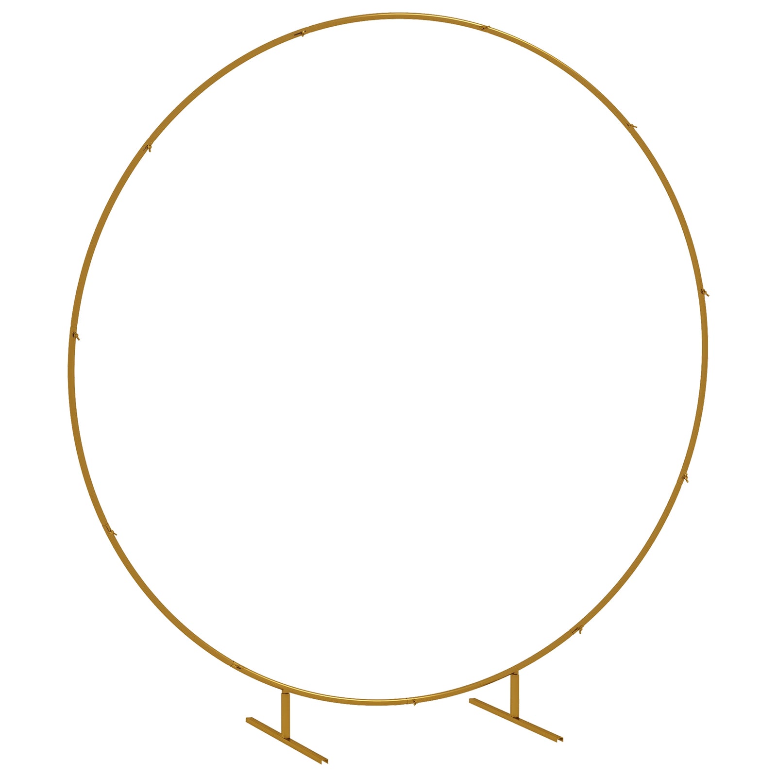 Wedding Arch Round Backdrop Stand For Birthday Party | 222cm | Gold