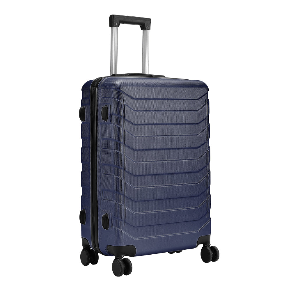 Rolling Hardshell Luggage Travel Suitcase | Blue