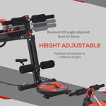 Sit Up Bench With Resistant Rope And Twist Disc | Black