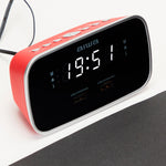 Cru-19 Digital Dual Alarm Clock | Red