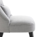 Fabric Single Sofa Armchair Upholstered Pillow Wood Leg | One Size | Gray