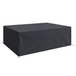 275cm Black Oxford Lounger Cover