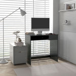 Compact Computer Table With Tray, Drawer