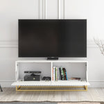Ripple Tv Unit 100cm - Fluted Design | Large-Medium | White