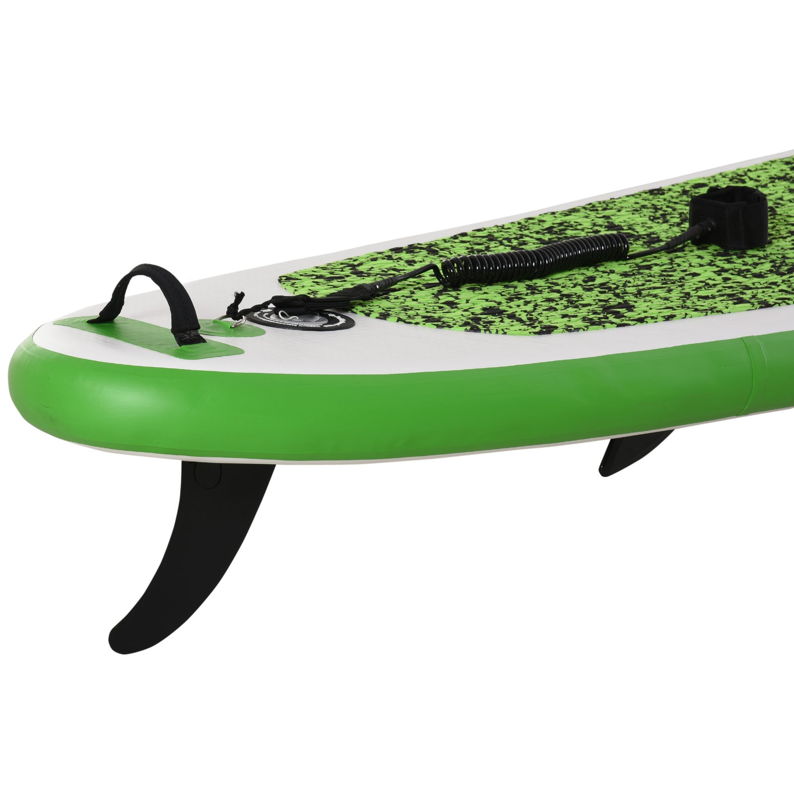 Inflatable Paddle Board, 10' X 30", Non-slip, 3 Fins | Green