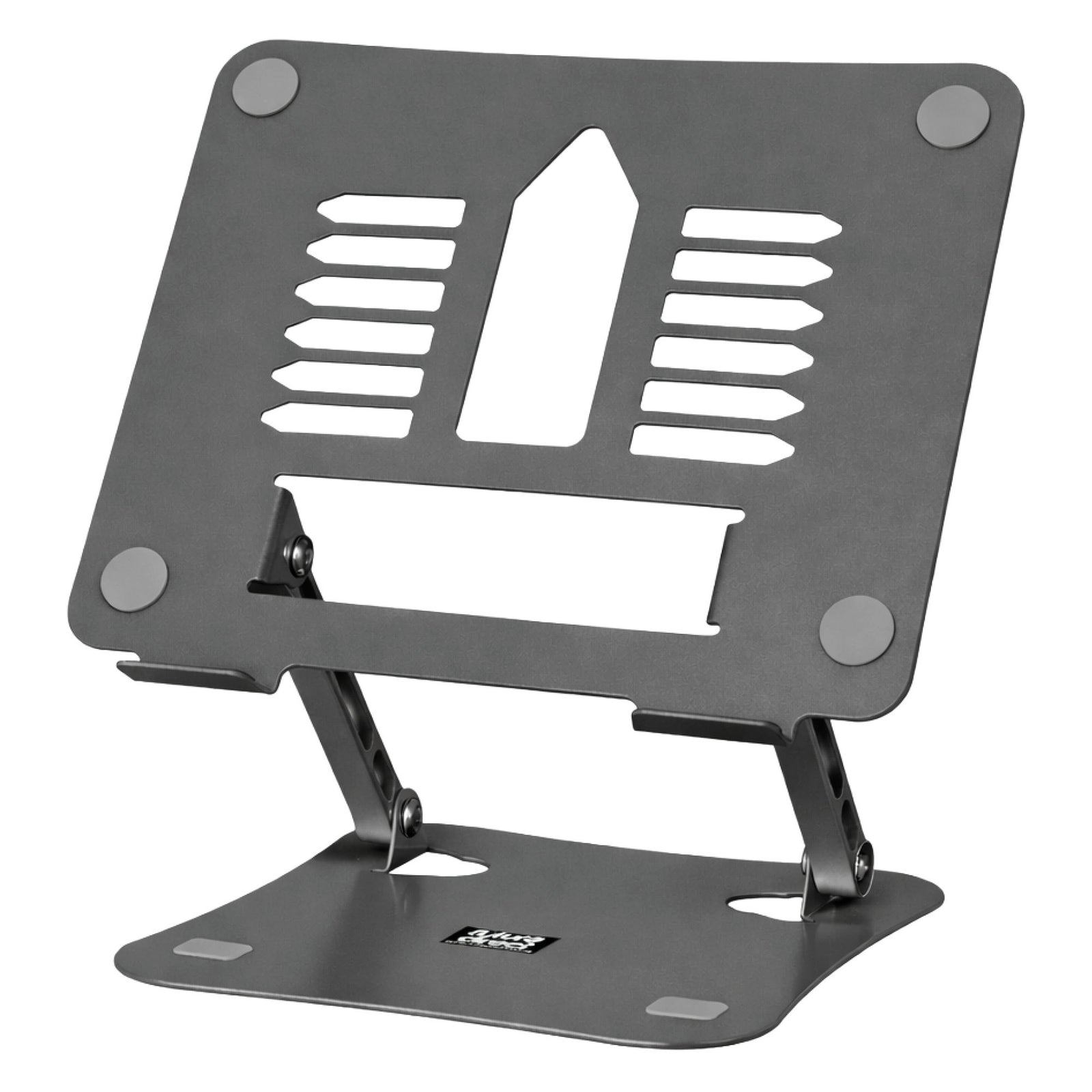 Laptop Stand Adjustable Portable Riser, Foldable Aluminium Holder For Macbook Airpro And 11 To 17 Inch Laptops | Grey