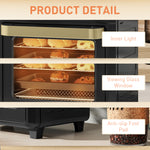 10l Air Fryer Oven Electric Oven Grill Roast Bake 1000w | One Size | Black