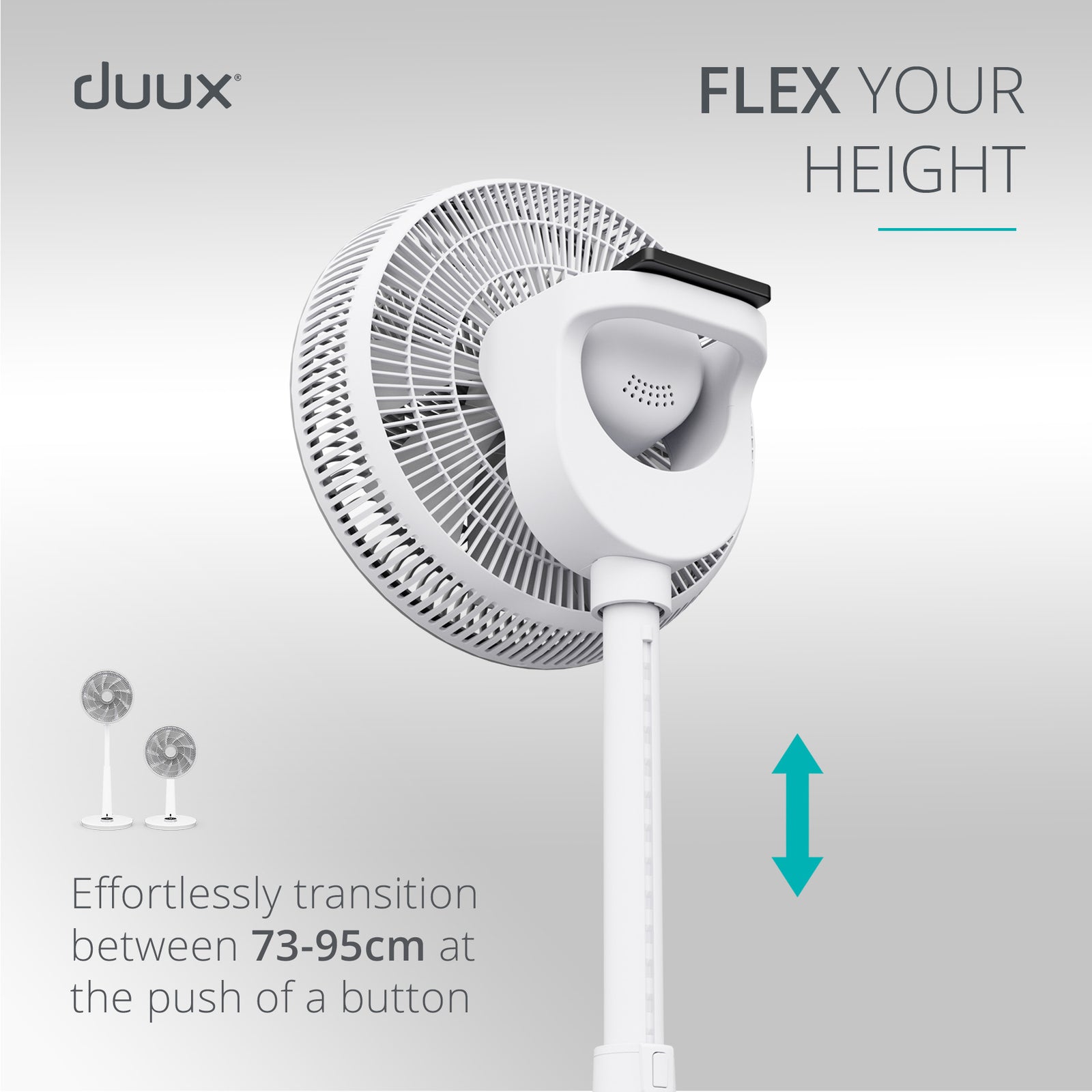 Whisper 3 Standing Fan With Remote Control | White