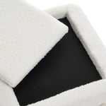 Modern Upholstered Footstool | White