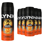 Sunset Fresh Men's Deodorant Body Spray 150ml | Set of 6