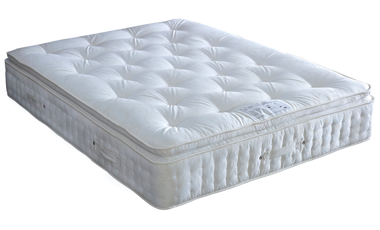 Signature Pillow Top 2000 Pocket Sprung Natural Mattress | Single | White