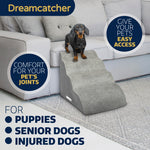 Dog Stairs For Bed, High Density Foam Pet Step Ramp For Sofa, Dogs & Cats, 2,3 & 4 Steps | 4 Step | Grey