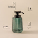 Soap Dispenser, 300ml, Resistant Glass, Turquoise, Lido Collection