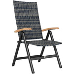 Outdoor Folding Rattan Chair, Dining Chair | Set of 1
