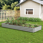 Outdoor Rectangular Metal Raised Garden Bed Galvanized Raised Garden Bed Kit