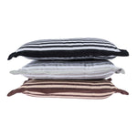 Striped Chair Seat Pad | 40cm x 40cm | Chocolate Brown