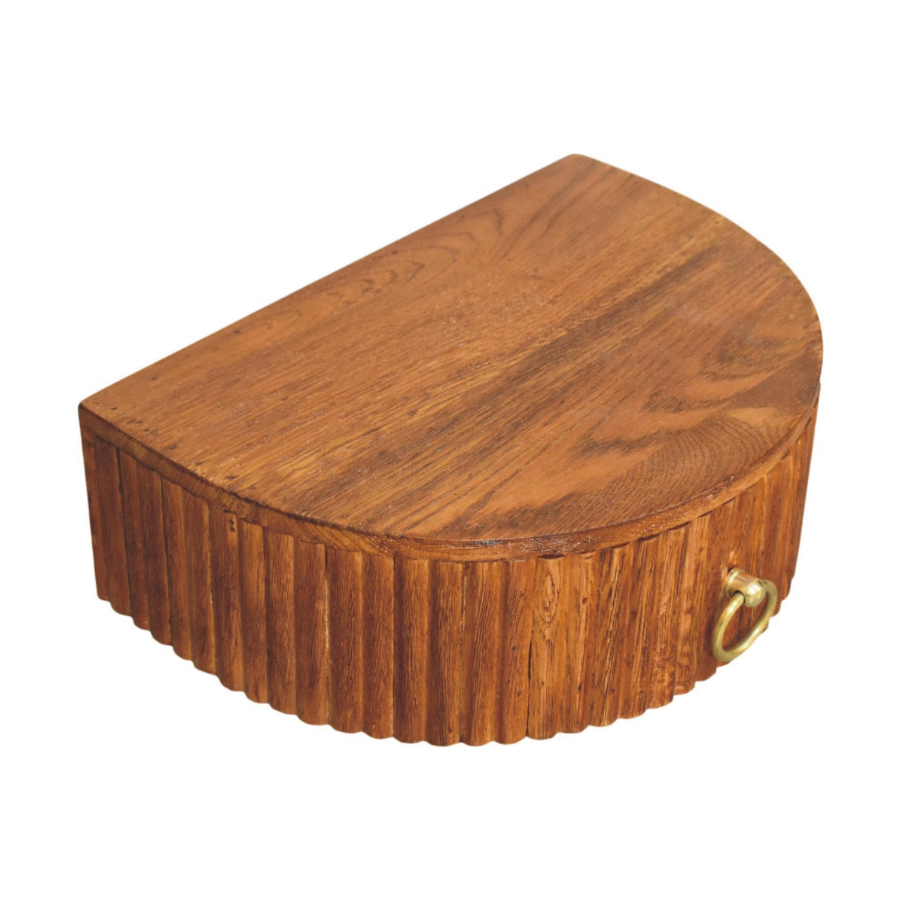 Artisan Furniture Solid Wood Ring Pull Wall Nightstand