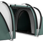 2 Bedroom Camping Tent With Living Area, 3000mm Waterproof | Green