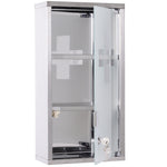 Wall Mounted Medicine Cabinet First Aid  Glass Door Lockable