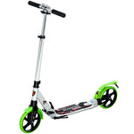 Folding Kick Scooter With Big Wheels For 14+ Teens Adult | Green