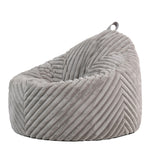 Classic Ribbed Faux Fur Bean Bag Chair