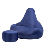 Recliner Indoor Outdoor Bean Bag Chair & Pouffe Chair | Navy Blue