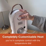 Glow Heat Electric Heater | White