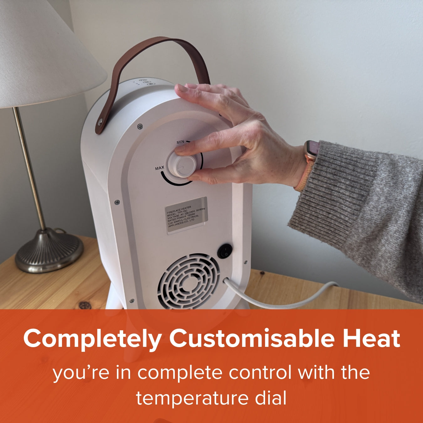 Glow Heat Electric Heater | Black