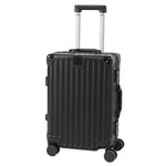 20 Inch Suitcase With Combination Lock And Usb Charging Port | Black