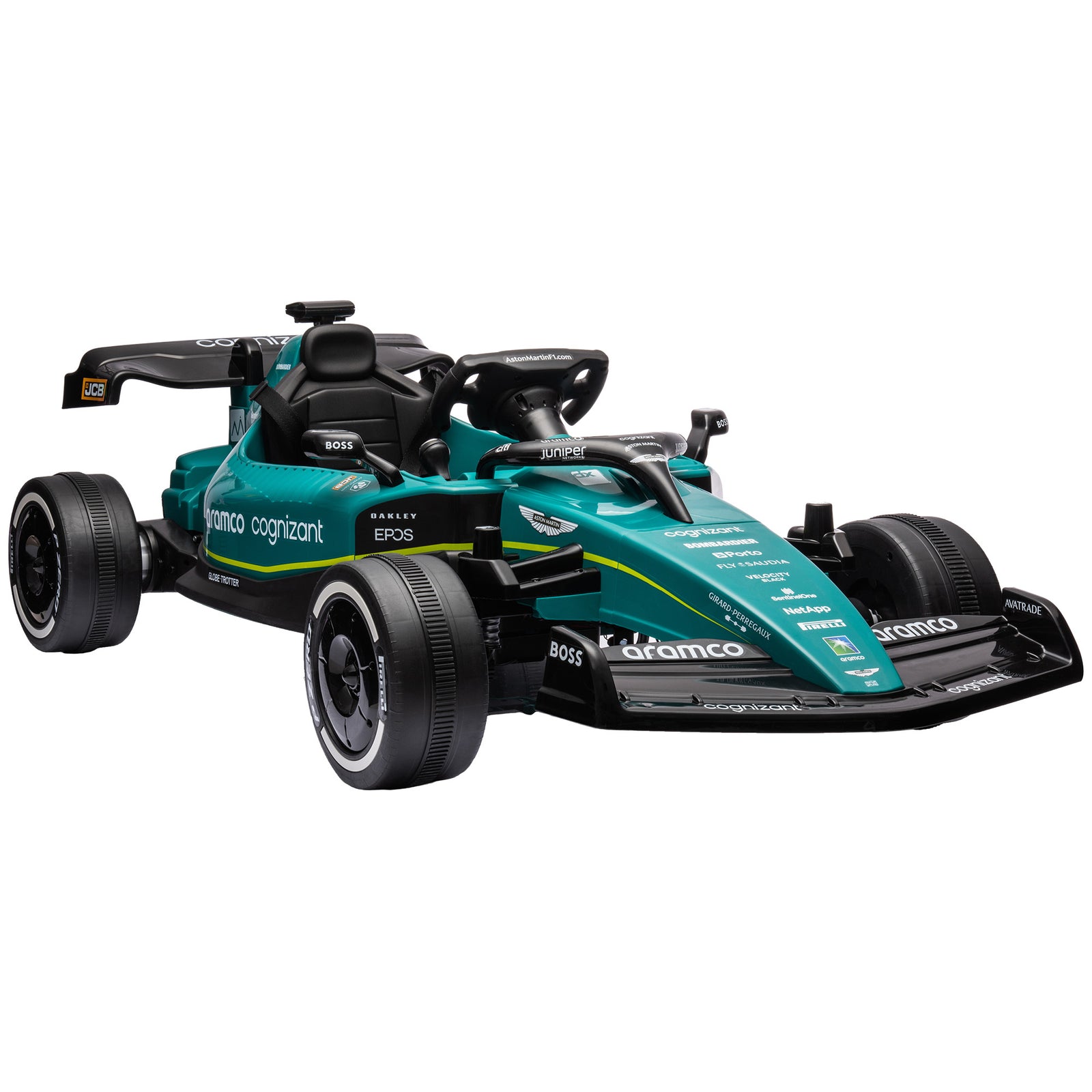 12v Electric Go Kart W/ Shock-absorbing Wheels, Remote, Bluetooth
