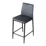 2pcs Upholstered Bar Stools | Grey