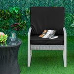 Outdoor Seat And Back Cushion Set Replacement Cushions | Black