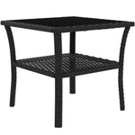Black Pe Rattan Coffee Table