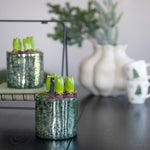 Glitter Vase Duo - Ideal Christmas Gift | Set of 2 | White