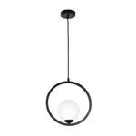 Boston Black Pendant Lamp 1xe14 Beautifully Hand Made From Black Metal And White Glass Contemporary Cool Style