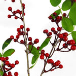 Artificial Red Christmas Berry Spray Branches 6 X 80cm