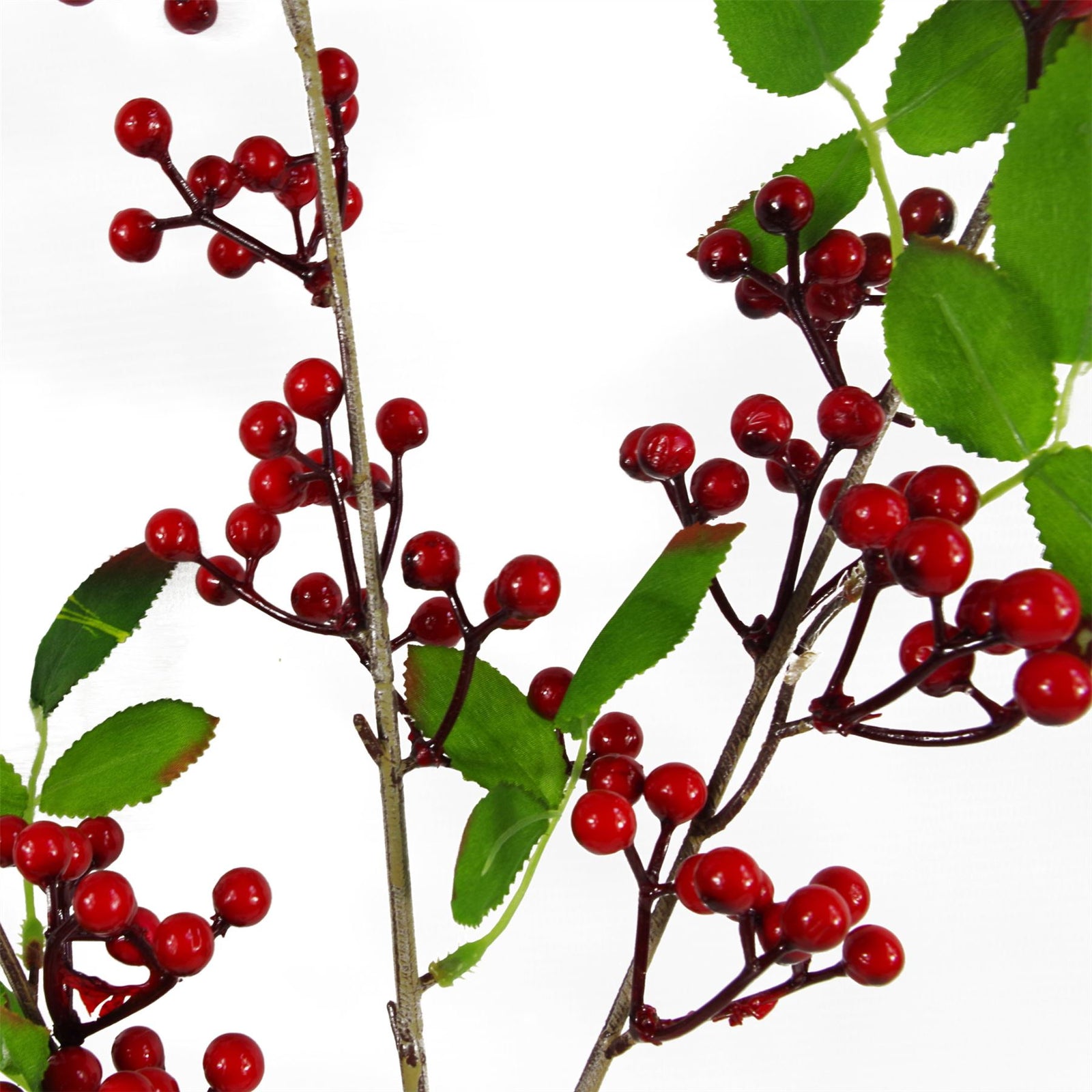 6 X 80cm Artificial Red Christmas Berry Spray