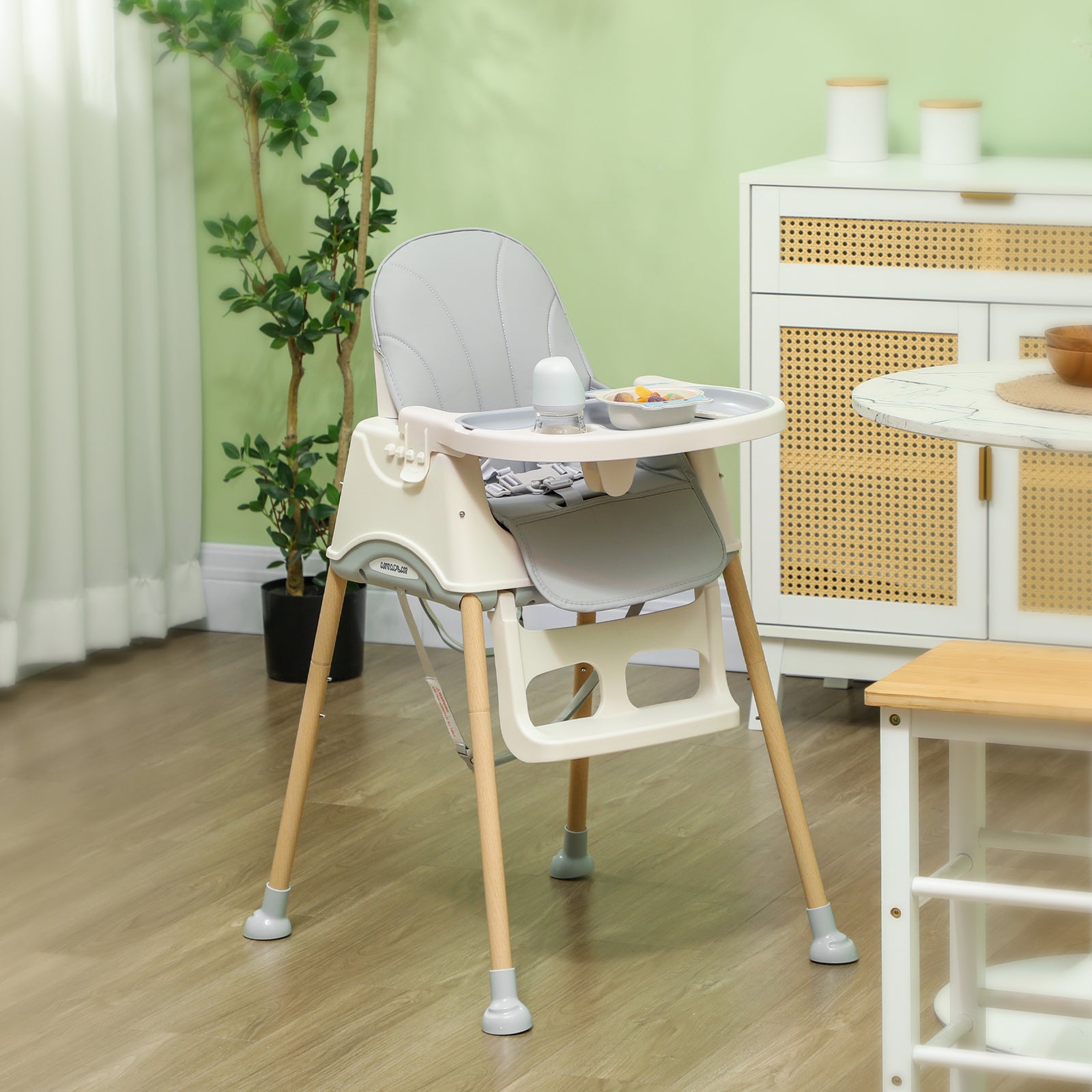 AIYAPLAY Aiyaplay 3 In 1 High Chair, Baby Chair, Booster Seat, Easy Clean & Foldable