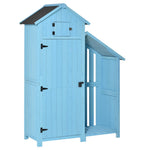 Garden Storage Shed Outdoor Firewood House W/ Roof