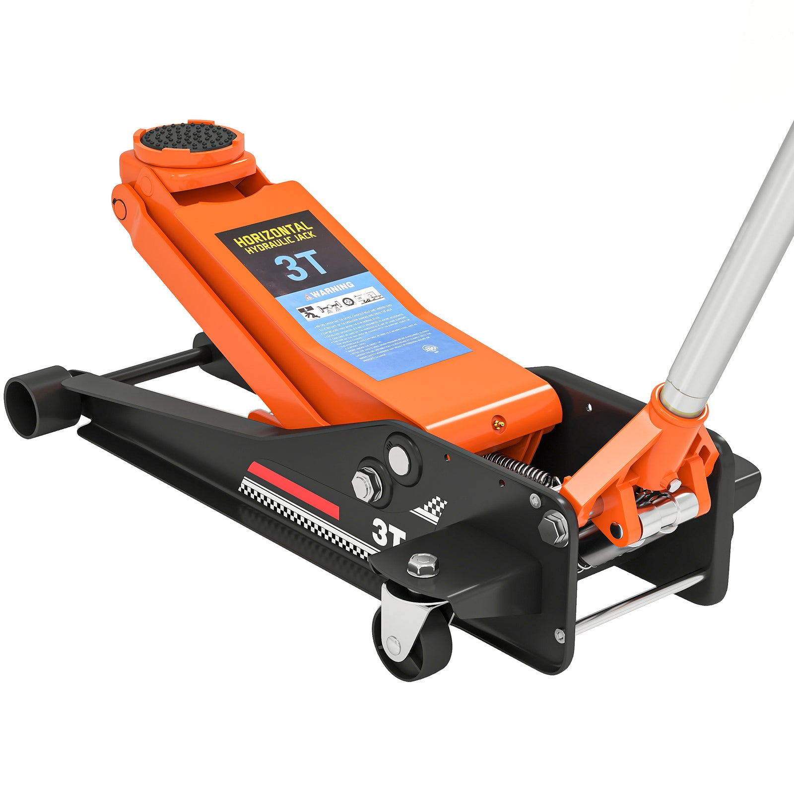 Low Profile Floor Jack, Hydraulic Car Jack | 3 Ton | Orange