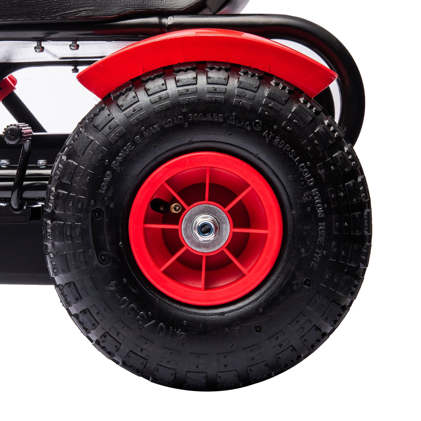 Pedal Go Kart W/inflatable Tyres, Handbrake | Red