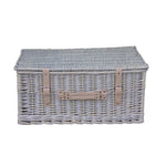 Wicker Provence Standard Empty Picnic Basket | Extra Large | White