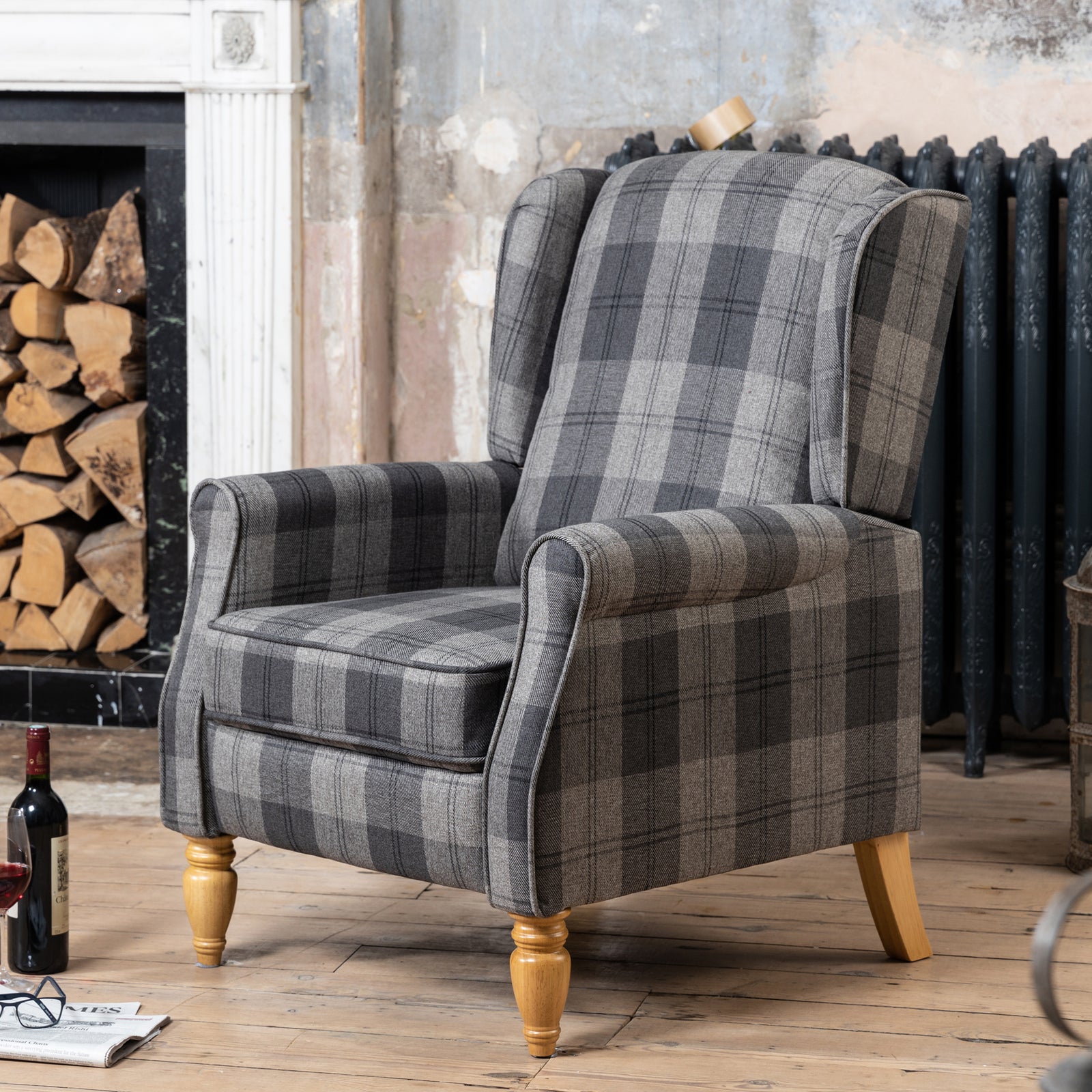 Stanfield Recliner Armchair | Grey