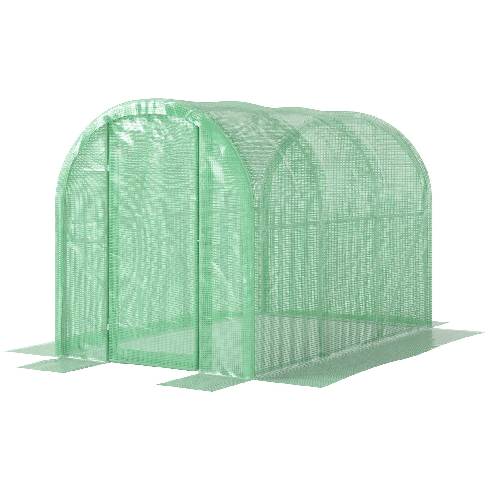Polytunnel Greenhouse W/ Pe Cover, Walk-in Grow House