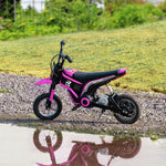 24v Kids Electric Motorbike With Twist Grip Throttle, Music, Horn | Pink