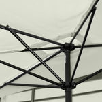 2.3m Half Round Parasol Balcony W/ Crank | White