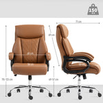 Office Chair, Swivel Wheels | Brown