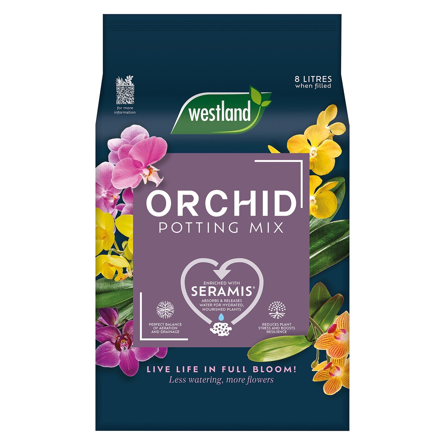 Orchid Potting Mix Peat Free Enriched With Seramis, 8 Litre